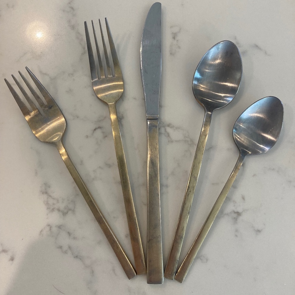 Gold Flatware